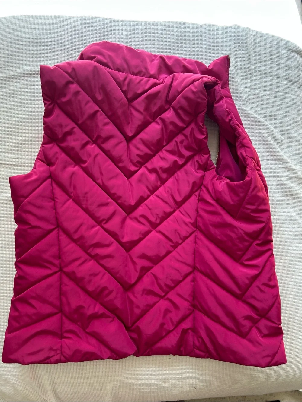 Michael Kors Vibrant Pink Quilted Puffer Vest